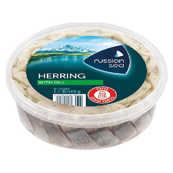 Кусочки атлантической сельди с укропом – 500 г